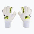 Guanti da portiere per bambini 4keepers Champ Carbo V RF Strap bianco/giallo
