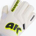 4keepers Champ Carbo V RF Strap guanti da portiere bianco/giallo 3
