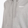 Felpa con cappuccio PROSTO Uomo Logo Zip grigio 4