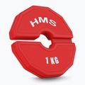 Peso di sovrapposizione HMS TSN100 2 x 1 kg rosso 2