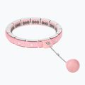Hula hop con peso e contatore HMS FH06 bianco-rosa 30-6-105 2