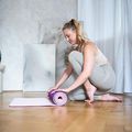 Tappetino da yoga HMS YM10 8 mm viola 10