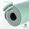 Tappetino da yoga HMS YM10 8 mm menta 4