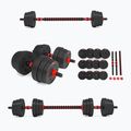 HMS SGP20 Set di manubri con bilanciere da 20 kg nero/rosso 2