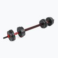 HMS SGP15 Set di manubri nero/rosso da 15 kg con attacco per bilanciere 3