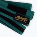 Cintura di jiu-jitsu brasiliano per bambini MANTO BJJ Tag verde con striscia nera 3