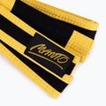 Cintura di jiu-jitsu brasiliano per bambini MANTO BJJ Tag giallo con striscia nera 2
