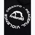 Felpa da uomo MANTO Label 25 Regular Hoody nero 4