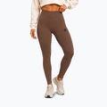 Leggings da allenamento donna Octagon Legion Ribber brown