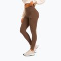 Leggings da allenamento donna Octagon Legion Ribber brown 4