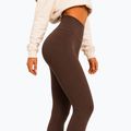 Leggings da allenamento donna Octagon Legion Ribber brown 5