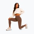 Leggings da allenamento donna Octagon Legion Ribber brown 7