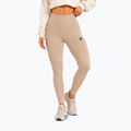 Leggings da allenamento donna Octagon Legion Ribber beige