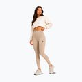 Leggings da allenamento donna Octagon Legion Ribber beige 6