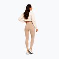 Leggings da allenamento donna Octagon Legion Ribber beige 7