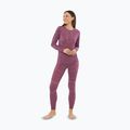 Completo intimo termico da donna Viking Lan Pro claret/light pink 4