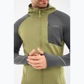 Felpa da trekking uomo Viking Birger Hoodie olive/dark grey 4