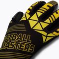 Guanti da portiere per bambini Football Masters Fenix nero/giallo 3
