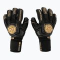 Guanti da portiere per bambini Football Masters Voltage Plus NC v 4.0 nero/oro