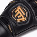 Guanti da portiere per bambini Football Masters Full Contact NC v4.0 nero/oro 4