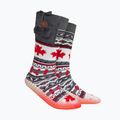 Glovii GQ4 bianco/rosso/grigio pantofole riscaldate con calzini
