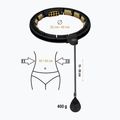 Hula hop con peso e contatore HMS HHM13 nero/oro 2