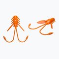 Libra Lures Pro Nymph Krill esca in gomma 15 pezzi arancione caldo