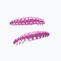 Libra Lures Larva Krill esca in gomma rosa perla