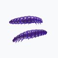Libra Lures Larva Krill viola con glitter esca in gomma
