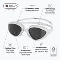 Occhiali da nuoto BuddySwim Ozean bianco / fumo 2