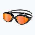 Occhiali da nuoto BuddySwim OzeanX Mirror nero/arancio