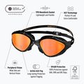 Occhiali da nuoto BuddySwim OzeanX Mirror nero/arancio 8