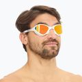 Occhiali da nuoto BuddySwim OzeanX Mirror bianco/arancio 2