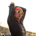 Occhiali da nuoto BuddySwim OzeanX Mirror bianco/arancio 3