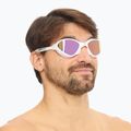 Occhialini da nuoto BuddySwim OzeanX Mirror bianco / iridium 3