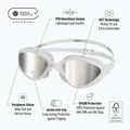 Occhiali da nuoto BuddySwim OzeanX Mirror bianco / argento 7