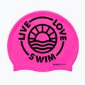 BuddySwim LLS2 Cuffia da nuoto in silicone rosa
