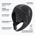 Cappello in neoprene BuddySwim Ultra Warmth 3.5 mm black 3