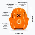 Palette da nuoto BuddySwim Power Paddle orange 2