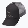 Cappello da baseball Arcteryx Bird Word Trucker Curved nero/grafite