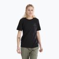 Maglietta Kragg Sl Cotton Emblem Crew Arcteryx donna, nero