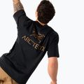 Maglietta da uomo Arcteryx Kragg Sl Cotton Bird Word 24k black 4