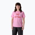 Maglietta da donna Arcteryx Kragg SL Cotton Heatmap Crew pineberry