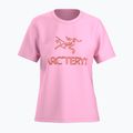 Maglietta da donna Arcteryx Kragg SL Cotton Heatmap Crew pineberry