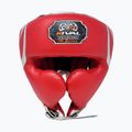 Casco da boxe Rival RHG100 Professional Headgear rosso/argento