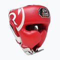 Casco da boxe Rival RHG100 Professional Headgear rosso/argento 2