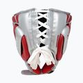 Casco da boxe Rival RHG100 Professional Headgear rosso/argento 3