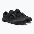 Scarpe da ciclismo con piattaforma da uomo Crankbrothers Stamp Boa nero/oro/nero 4