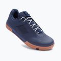 Scarpe da ciclismo con piattaforma da uomo Crankbrothers Stamp Lace navy/silver/gum