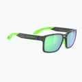 Occhiali da sole Rudy Project Spinair 57 crystal graphite/polar 3fx hdr multilaser green 5
